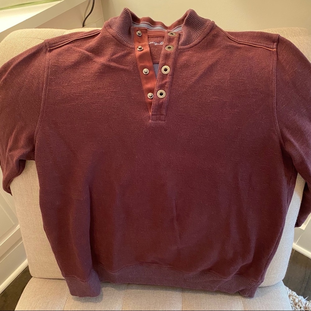 Tommy Bahama Maroon Cotton Pullover